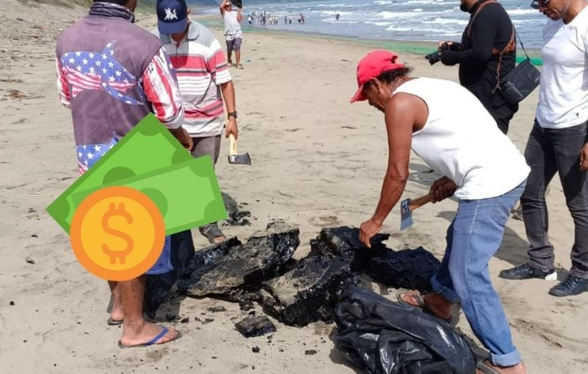 Today, aid of 4,000 pesos will be distributed to fishermen in Veracruz affected by the spill.