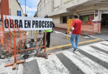 The first phase of underground cabling begins on streets in Orizaba’s Historic Center.